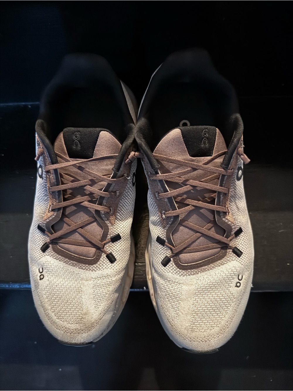 On Running Women's Cloud Sneakers in Beige and Brown